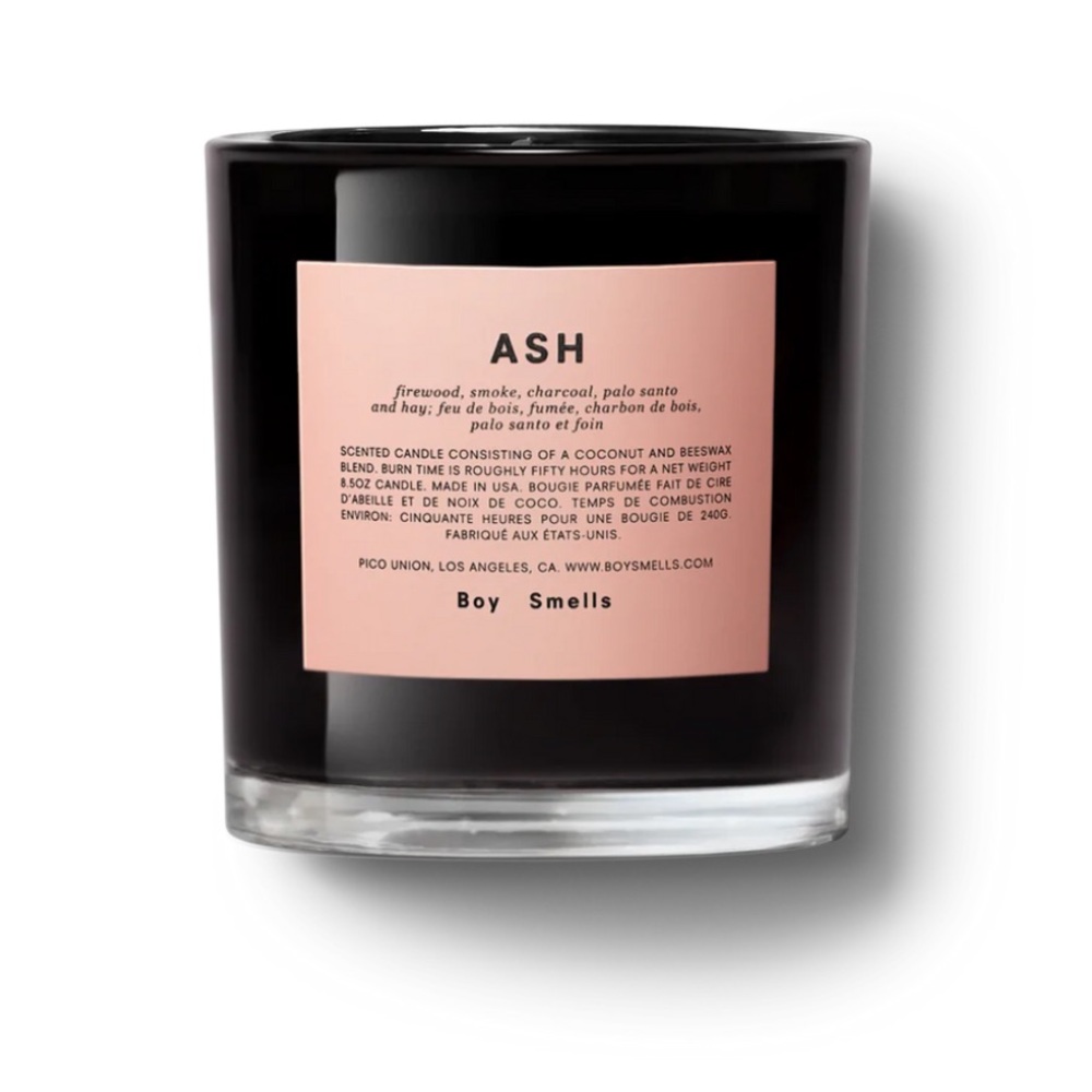 Boy Smells Ash Scented Candle - Black and Pink